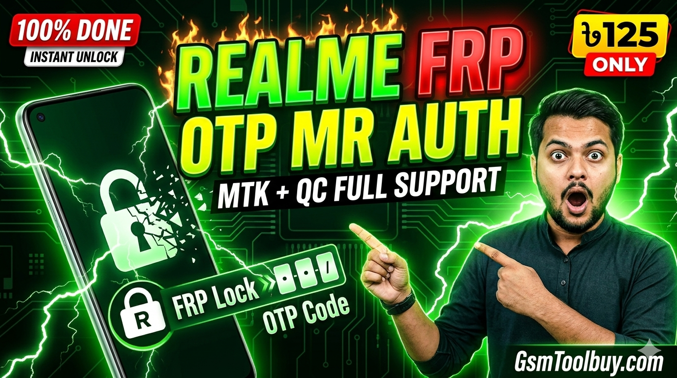 🔥 Realme MTK QC FRP OTP MR AUTH